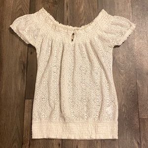 Lucky Brand Crochet Top | Shirt | Tunic